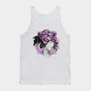 Statue with flowers on head Tank Top